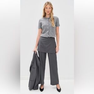 Simonett Gray Skirt Overlay Pants
